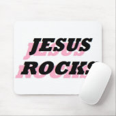 TAPIS DE SOURIS JESUS ROCKS (Avec souris)