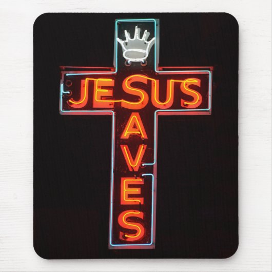 Tapis De Souris Jésus Sauve Mousepad (Devant)