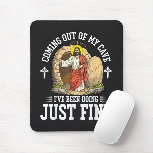 Tapis De Souris Jésus sortant de ma grotte (Avec souris)