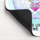 Tapis de souris Jésus t'aime (Coin)