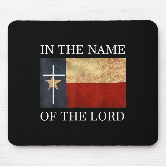 Tapis De Souris Jésus Texas chrétien (Devant)