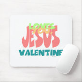 TAPIS DE SOURIS JÉSUS VOUS AIME, VALENTINE (Avec souris)