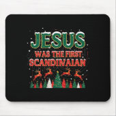 Tapis De Souris Jesus Was The First Ecrow Ugly Sweater Style  (Devant)
