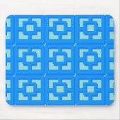 Tapis De Souris Jet Rétro Set Blue Trellis Mousepad (Devant)