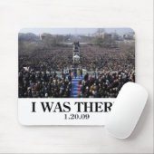 Tapis De Souris J'ÉTAIS LÀ : Foule à l'inauguration pendant la (Avec souris)