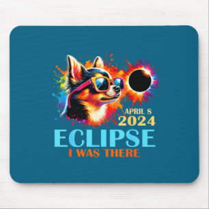 Tapis De Souris J'étais le chien Chihuahua de l'éclipse solaire to
