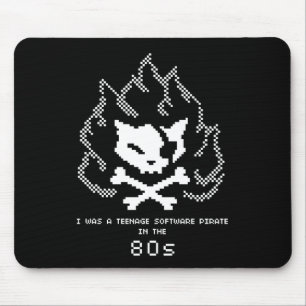 Tapis De Souris J'étais un pirate adolescent de logiciel dans 80s
