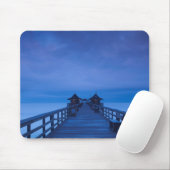 Tapis De Souris Jetée de Naples, aube (Avec souris)