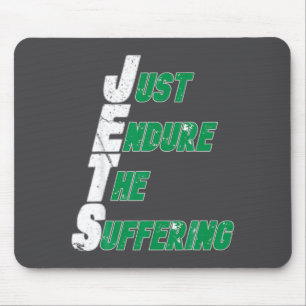 Tapis De Souris Jets drôles endurent simplement le football souffr