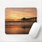 Tapis De Souris Jetty Over Beach Sunset (Avec souris)