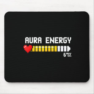 Tapis De Souris Jeu 67 Aura Énergie 67 Pour Cent Mème Joueur Rétro