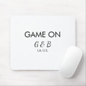 Tapis De Souris Jeu ajouter nom du couple mariage lieu ville g (Avec souris)