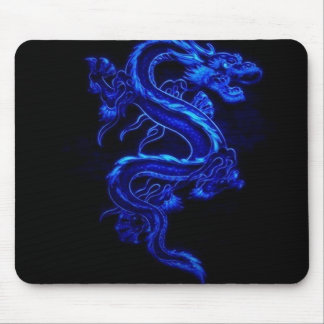 Tapis De Souris Jeu bleu Mousepad de dragon