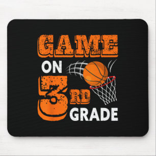 Tapis De Souris Jeu De Basket De 3E Année Retour À L'École Fun Gi