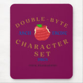 Tapis De Souris Jeu de caractères à double octet en programmation  (Devant)