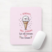 Tapis De Souris Jeu de crème glacée mignonne (Avec souris)