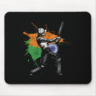 Tapis De Souris Jeu de cricket indien - Joueur de cricket Tsman Tt