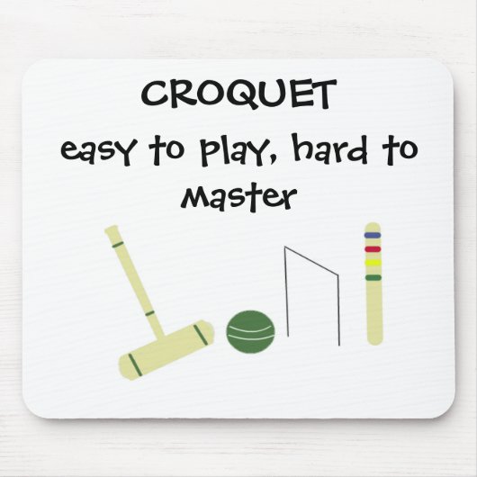 Tapis De Souris Jeu de Croquet (Devant)