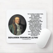 Tapis De Souris Jeu de la citation de Benjamin Franklin de (Avec souris)