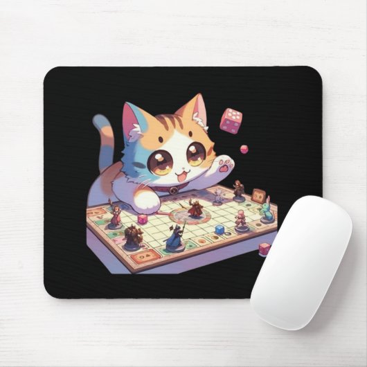 Tapis De Souris Jeu de la table à lancer de chat (Avec souris)