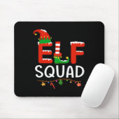 Tapis De Souris Jeu de Noël de famille des elfes (Avec souris)