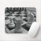 Tapis De Souris Jeu d'échecs B&W (Avec souris)