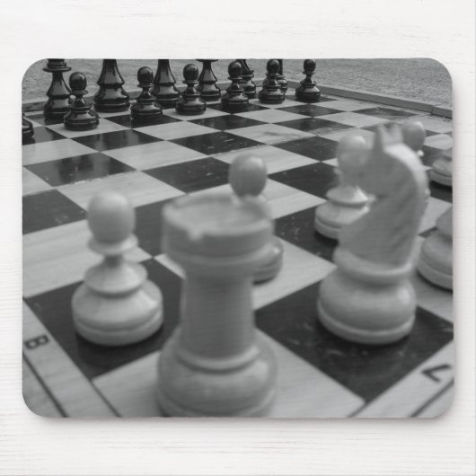 Tapis De Souris Jeu d'échecs B&W (Devant)