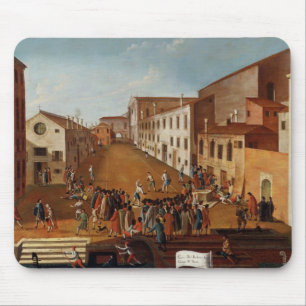 Tapis De Souris Jeu des cuvettes dans le dei Gesuiti, Venise de