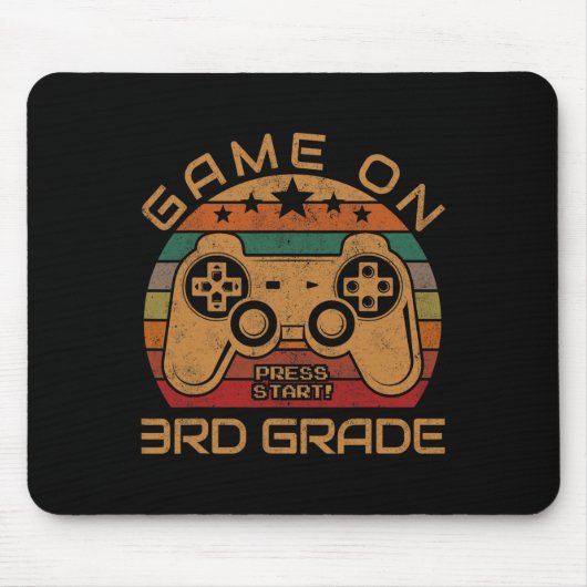 Tapis De Souris Jeu en 3e année Premier Jour Jeu cadeau Retour à S (Devant)