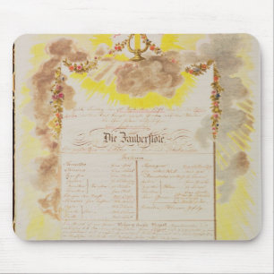 Tapis De Souris Jeu-facture pour 'le Flute magique