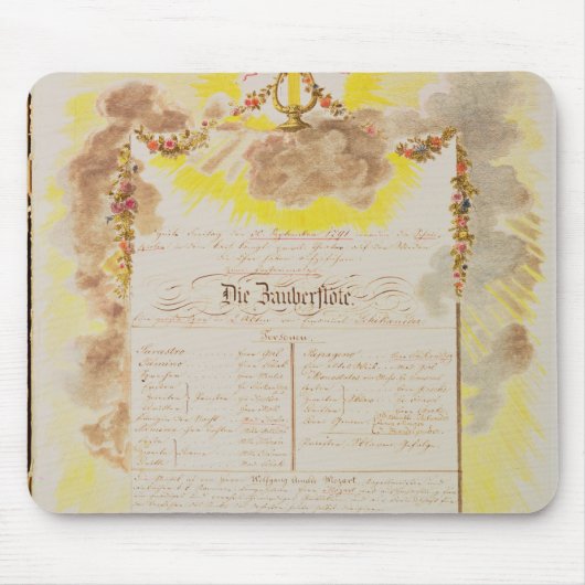 Tapis De Souris Jeu-facture pour 'le Flute magique (Devant)