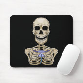 Tapis De Souris Jeu Halloween Skeleton Gamer Controller (Avec souris)