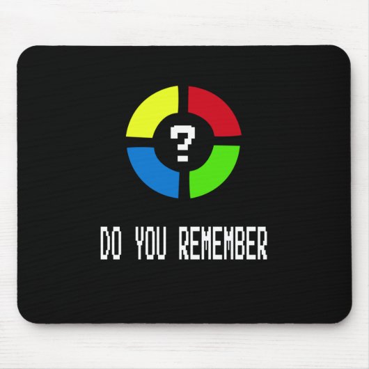Tapis De Souris Jeu - Never Forget Is 80's Gamer Gadget (Devant)