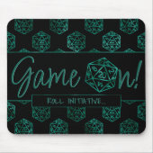 Tapis De Souris Jeu RPG activé | Emerald Imaginaire Tabletop Retro (Devant)