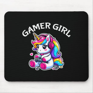 Tapis De Souris Jeu Vidéo Cute Jeu Unicorn Gamer Girl 1