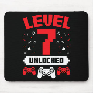 Tapis De Souris Jeu Vidéo Jeu Anniversaire 7 Année Vieux Joueur Ca