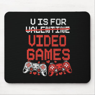 Tapis De Souris Jeu Vidéo Valentines Day pour garçons Enfants Adol