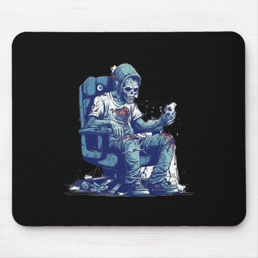 Tapis De Souris Jeu Zombie Halloween Costume Jeu vidéo jeu C (Devant)