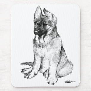 Tapis De Souris Jeune Berger Allemand