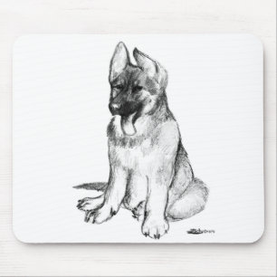 Tapis De Souris Jeune Berger Allemand