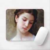 Tapis De Souris Jeune fille, Bouguereau (Avec souris)