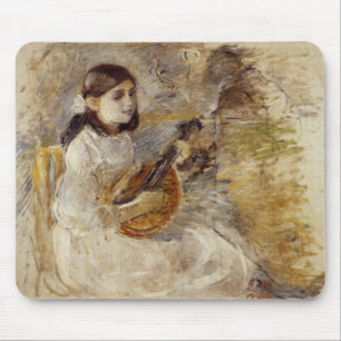 Tapis De Souris Jeune fille jouant de la mandoline (de Berthe Mori