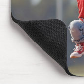 Tapis De Souris Jeune Fille Qui Saute Pour Attraper Un Softball (Coin)