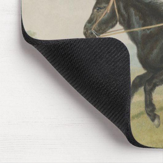 Tapis De Souris Jeune garçon faisant l'équation d'un poney (par Pe (Coin)