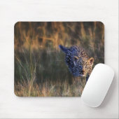 Tapis De Souris Jeune léopard Panthera Pardus (Avec souris)
