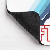 Tapis De Souris Jeûnent la silhouette du base-ball de lancement (Coin)