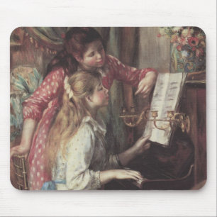 Tapis De Souris Jeunes Filles au piano de Pierre Renoir