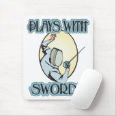 Tapis De Souris Jeux avec des épées (Avec souris)