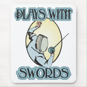 Tapis De Souris Jeux avec des épées