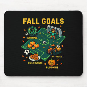 Tapis De Souris Jeux de foot d'automne pour enfants amusants Pixel